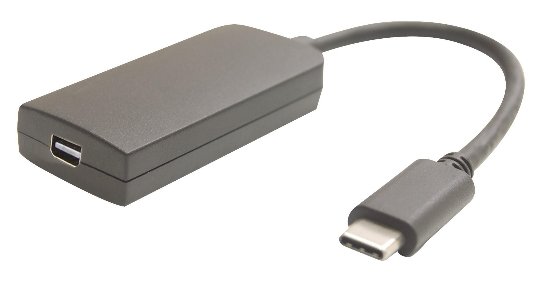 Adapt USB3.1 type C mâle vers mini Display Port 1.2 F - 0.2m - EOL