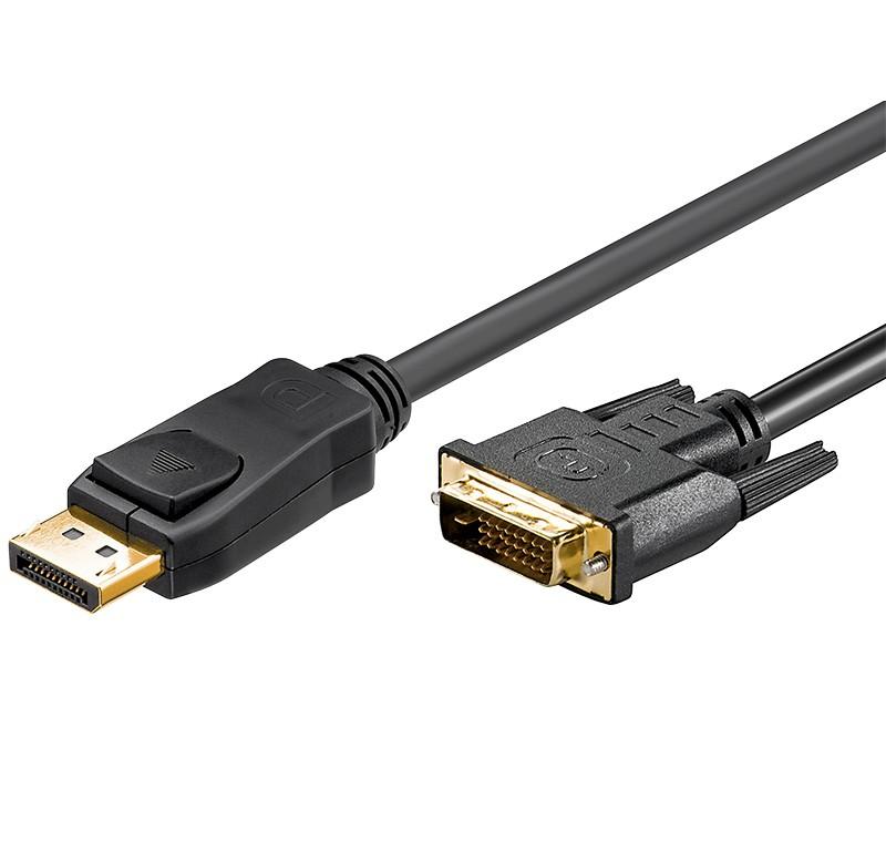 Cordon DisplayPort 1.1 M vers DVI-D (24+1) Mâle - AWG30 - 1.80m