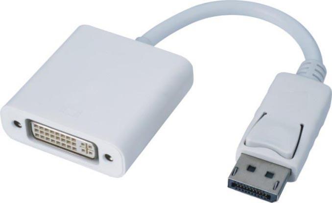 Adaptateur DisplayPort 1.1 M vers DVI-I (24+5) F - AWG30 - 0.20m