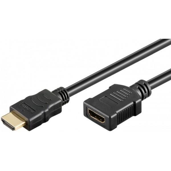Rallonge HDMI 1.4 - Contact Or - type A M/F - 1m -EOL