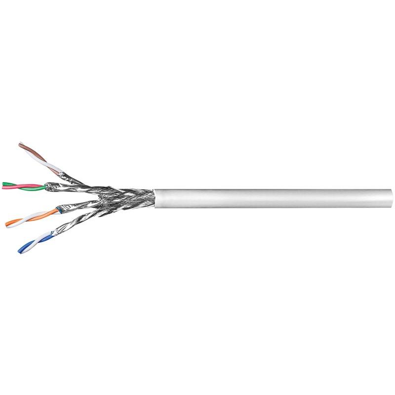 Câble multibrin - Cat6 S/FTP - 4 paires gris - 305m