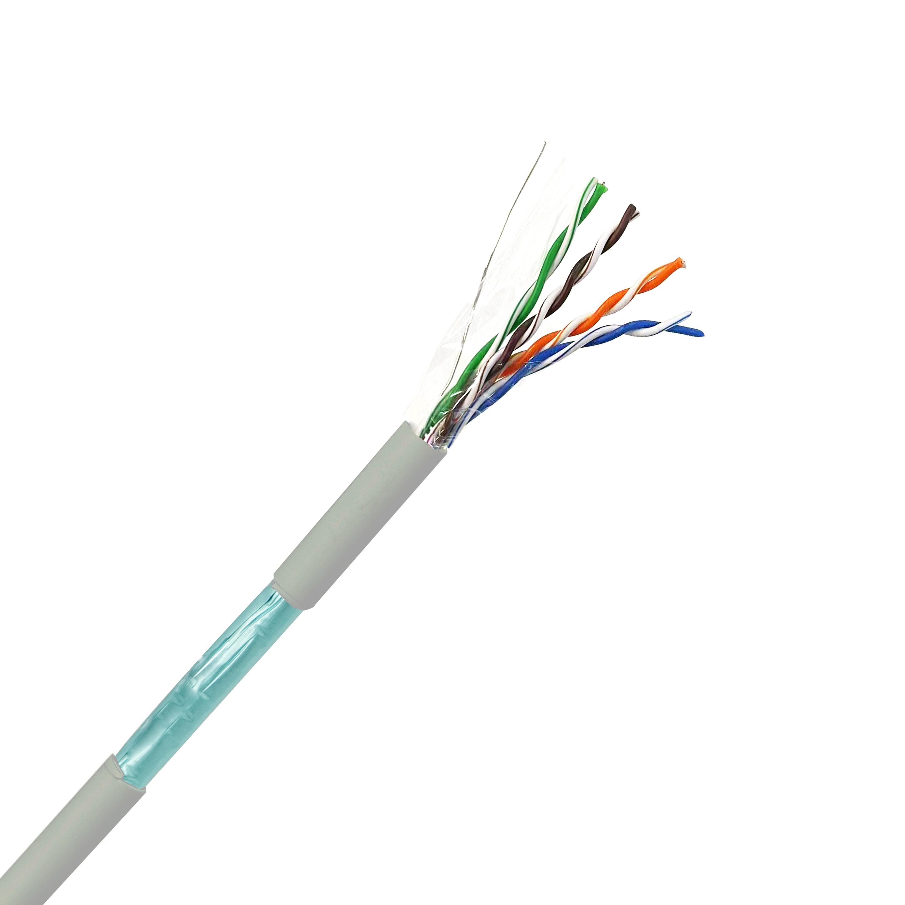 HsD - Câble monobrin - Cat5e F/UTP - 4 paires Gris LSZH Eca - 500m