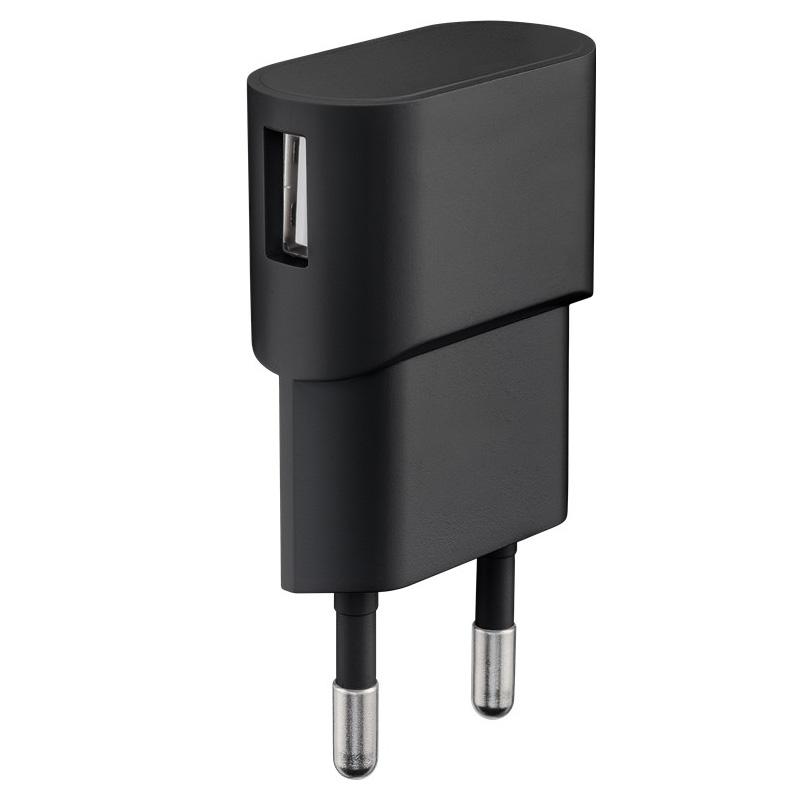 Chargeur secteur USB - 1000mA - Noir