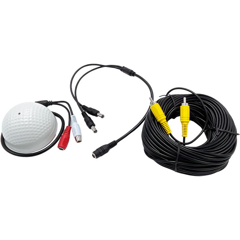 UPTEC VIEW - Câble 20m audio avec module MICRO et Alim HDcoax EOL