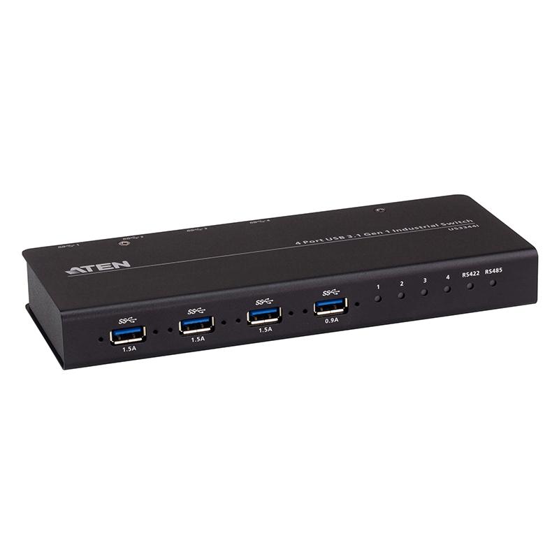 ATEN - US3344I - Commutateur hub industriel USB3.2 Gen1 4x4ports