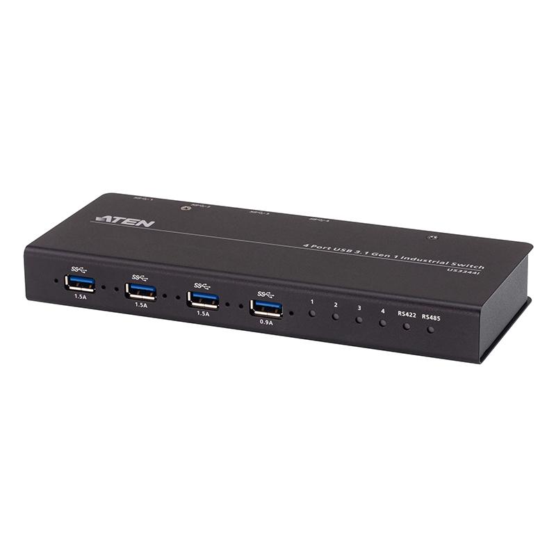 ATEN - US3344I - Commutateur hub industriel USB3.2 Gen1 4x4ports