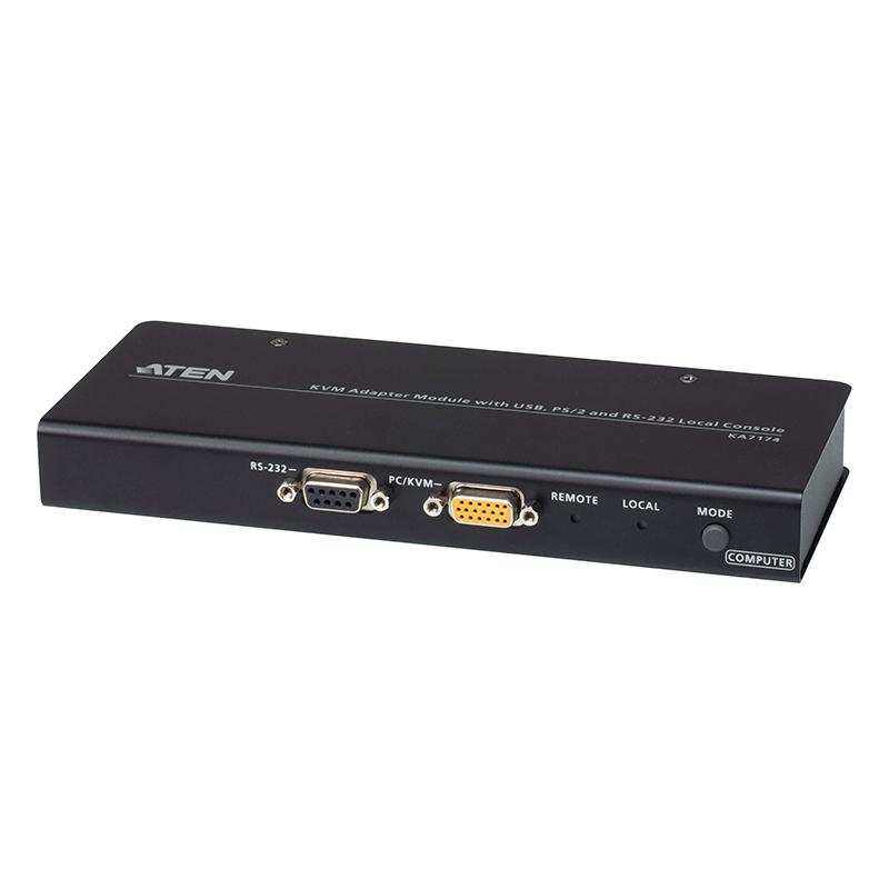 ATEN - KA7174 - Module adapt KVM ac USB,PS/2 +Console locale RS-232