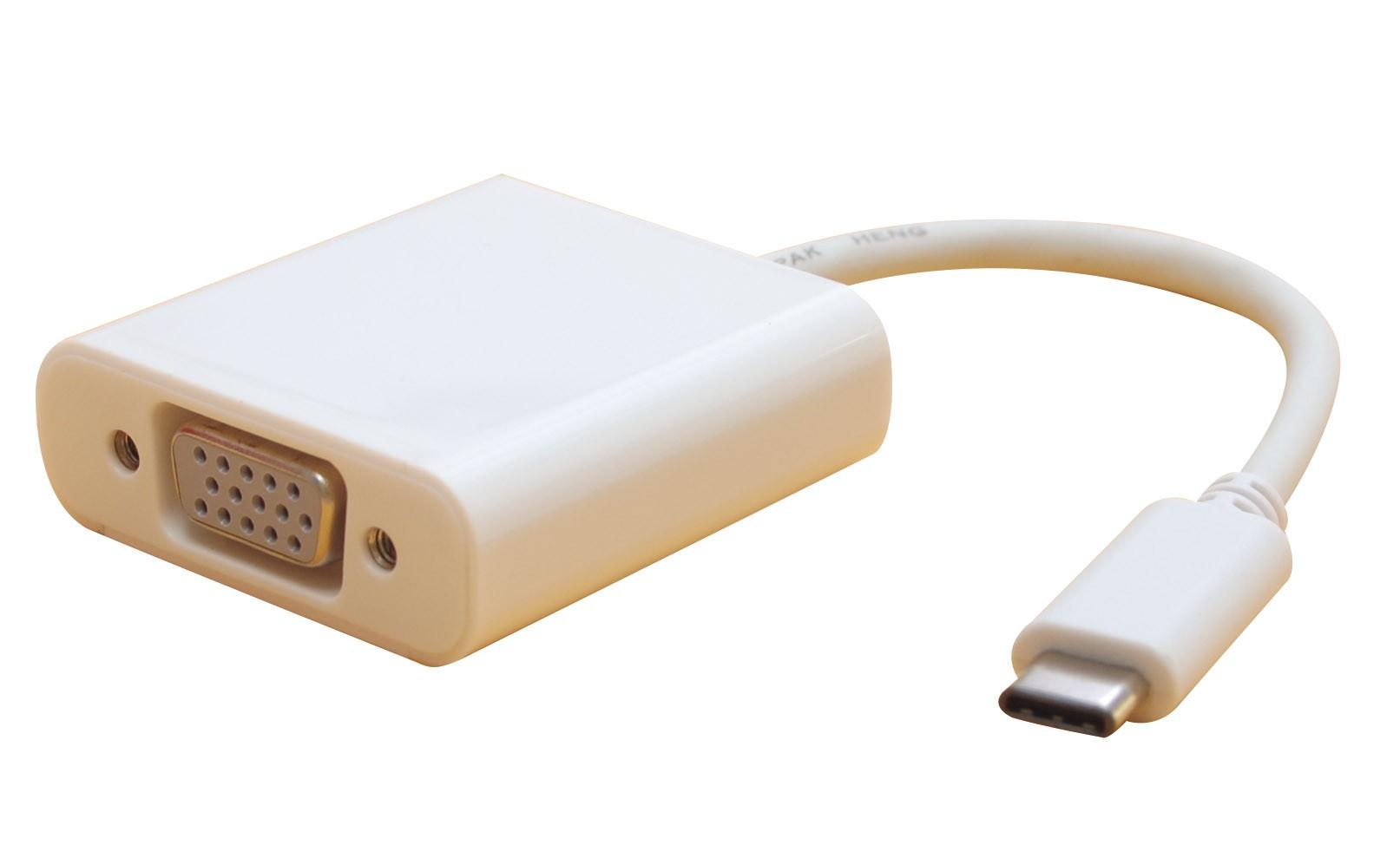 Adaptateur USB3.1 type C mâle vers VGA Femelle - 0.2m