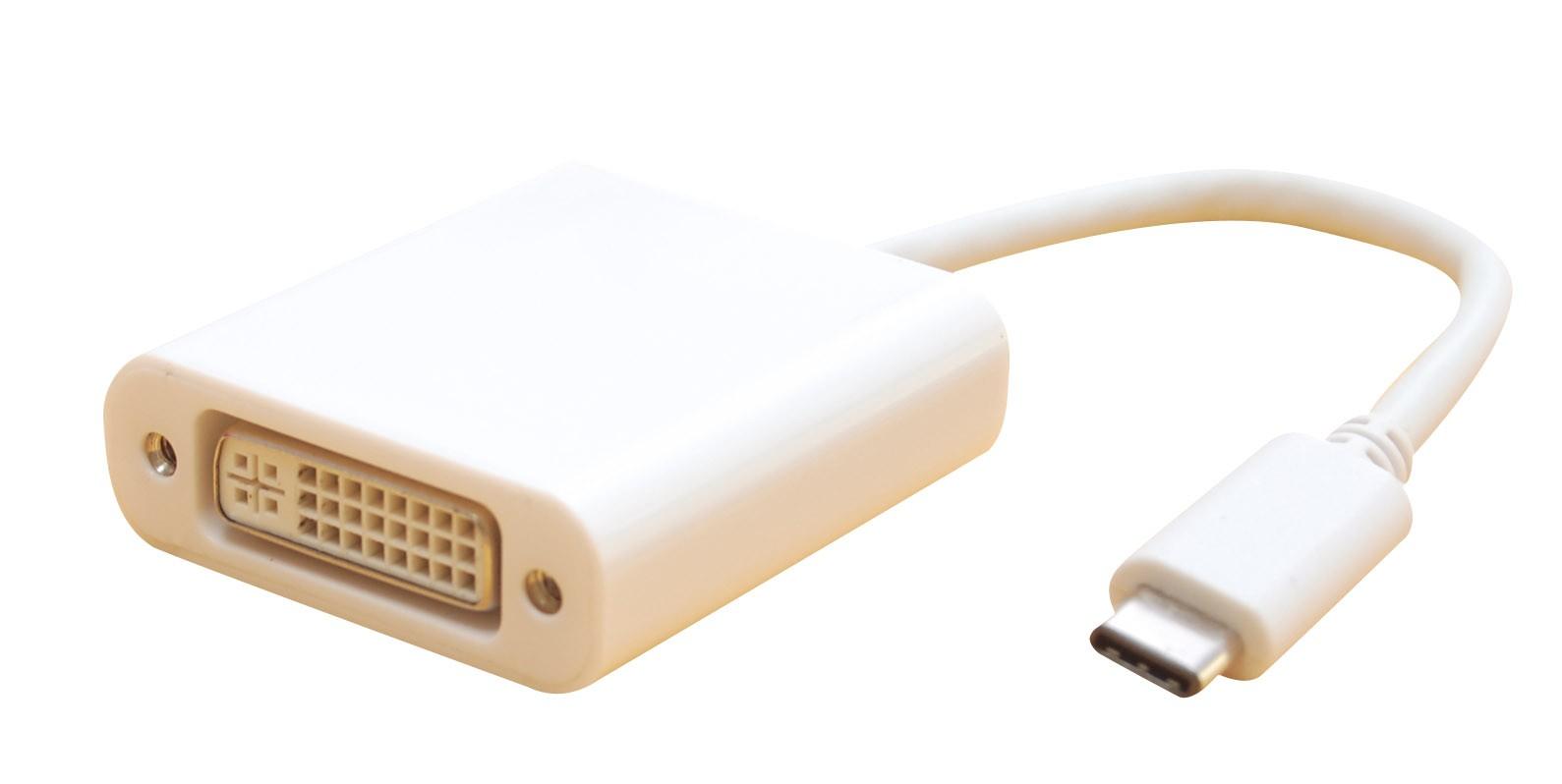 Adaptateur USB3.1 type C mâle vers DVI-I Femelle - 0.2m