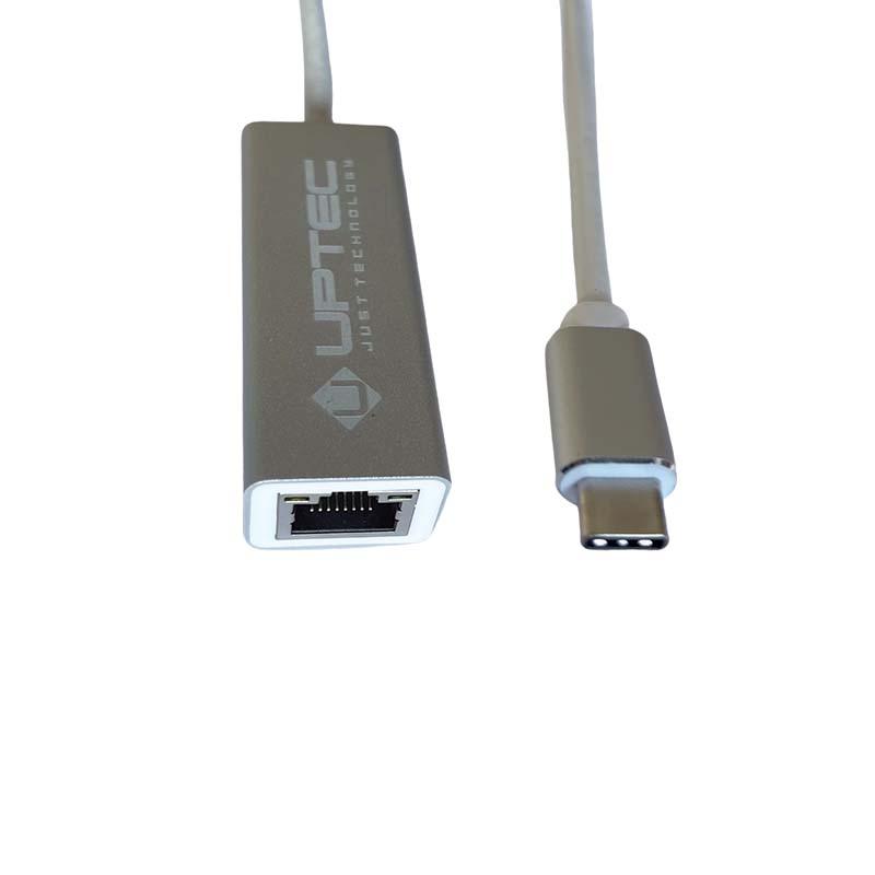 UPTEC - Adaptateur USB3.1 type C M vers Ethernet RJ45 Giga F - 0.1m