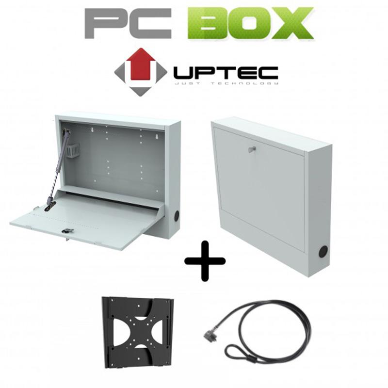 UPTEC-PCBox métal miniPC/Portable- Livrés: support écran+antivol -EOL
