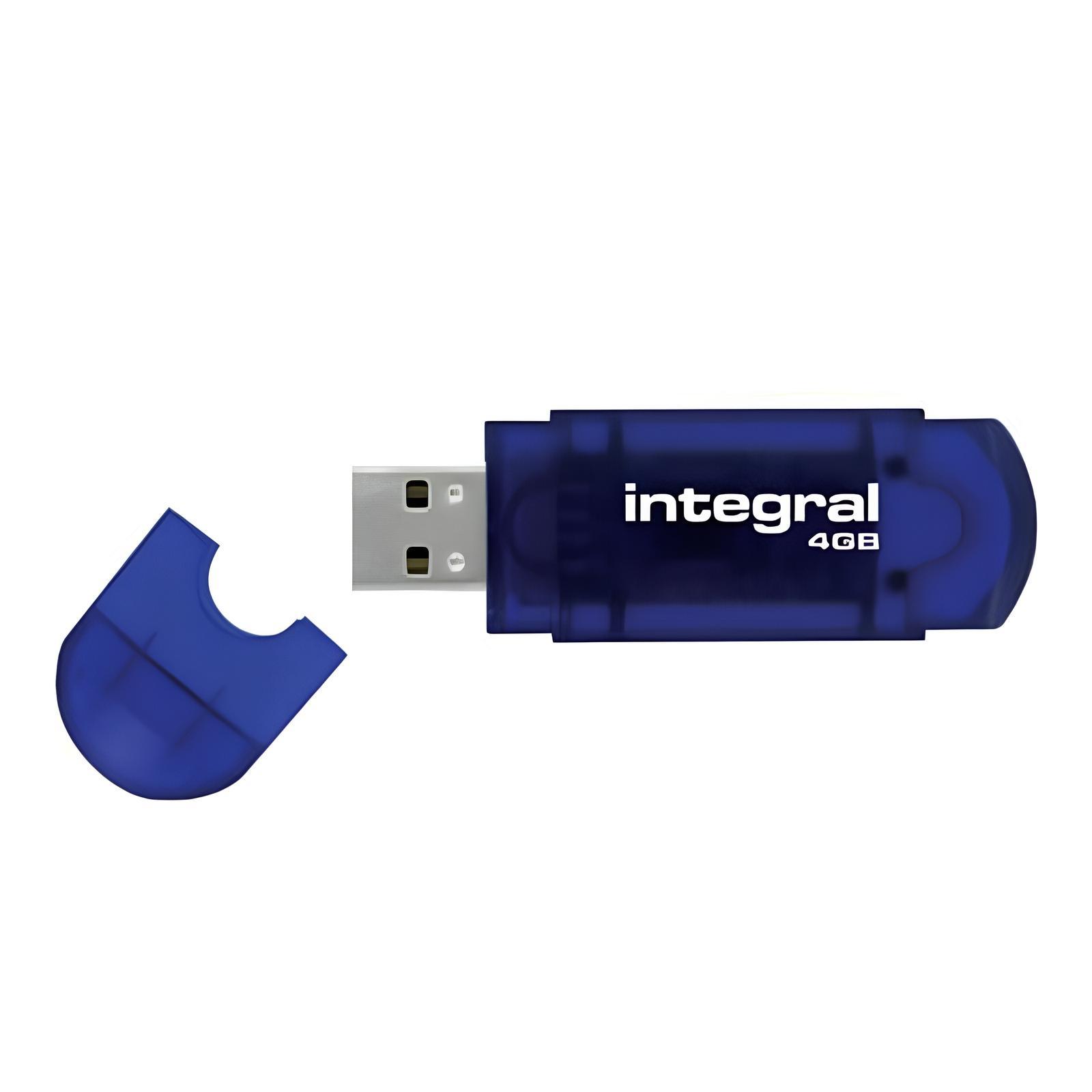 CLE USB 2.0 DRIVE EVO BLUE INTEGRAL 4GB - EOL